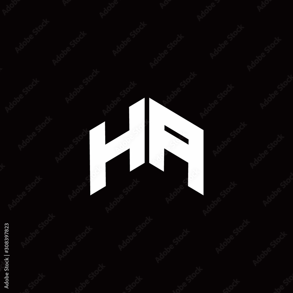 HA Logo monogram modern design template HA Logo monogram modern design template