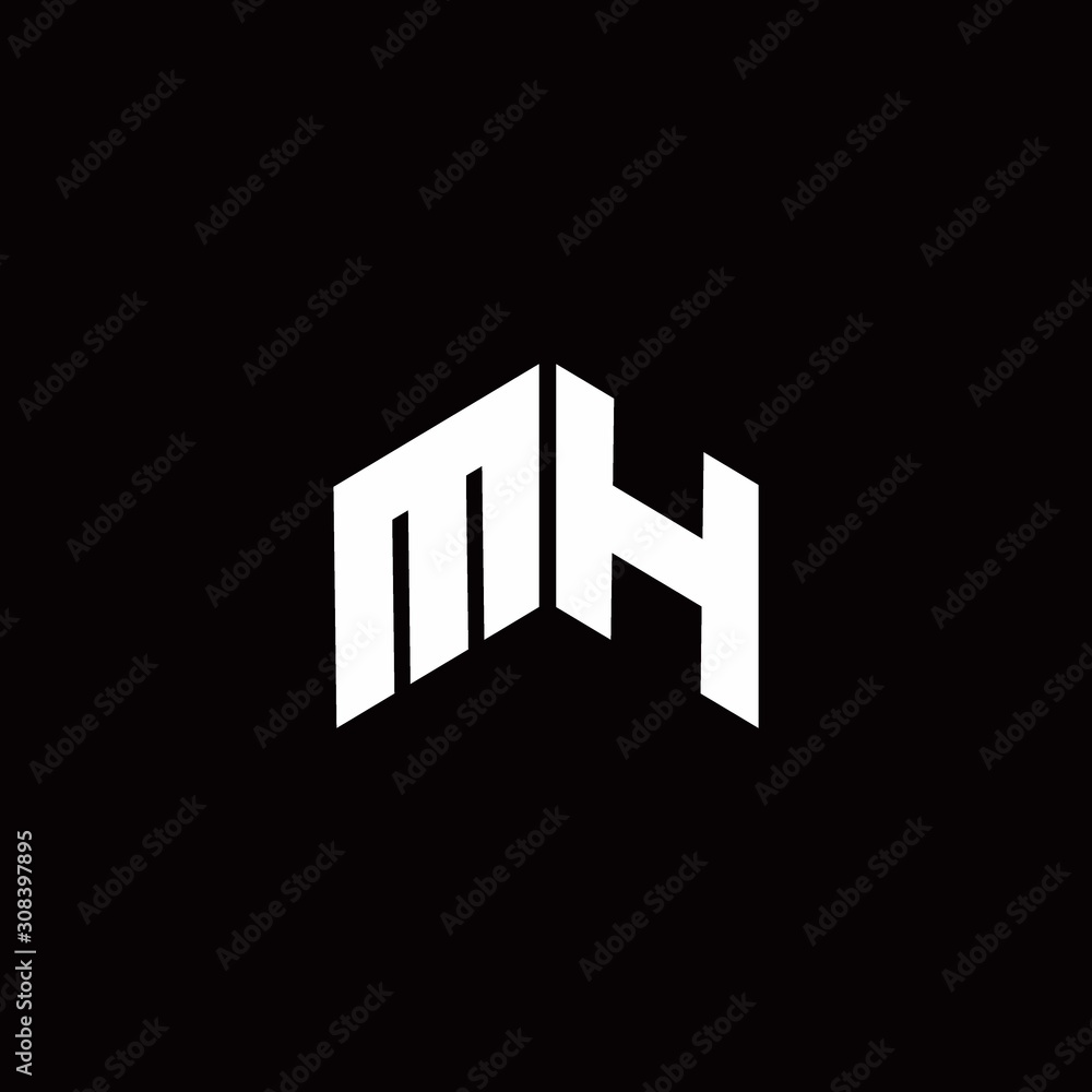 MH Logo monogram modern design template MH Logo monogram modern design template