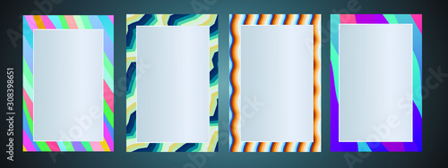 Empty picture frame mock up. Copy space for text, design your idea, quotes and sayings.