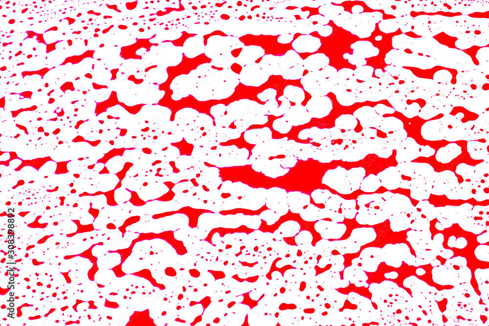Fototapeta premium Blood drops and blood splatter isolated on white background, Red stains, Ink splashes, Paint stain, grunge textures