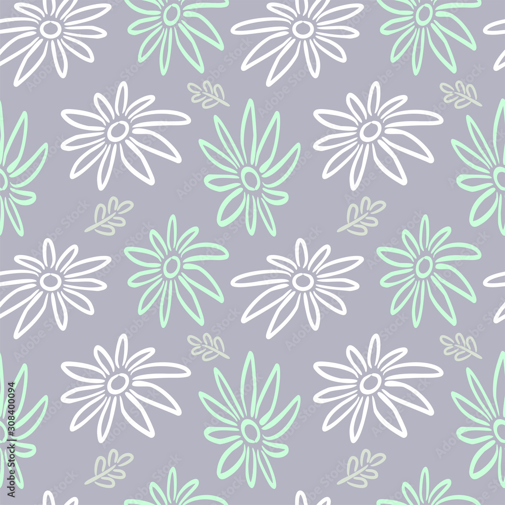 Seamless vector floral pattern. Hand drawn flowers. Vector illustration. Floral background. Pattern for textiles. Seamless vector floral pattern. Hand drawn flowers. Vector illustration. Floral background. Pattern for textiles.