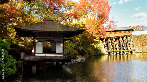 Momijidani Garden at autumn season in Wakayama, Wakayama Prefecture, Japan