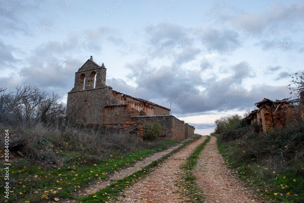 Abandoned church in Escobosa de Calatanazor, Soria