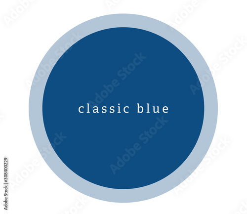 colour of the year 2020- classic blue. colour swatch sample for mood boards. 