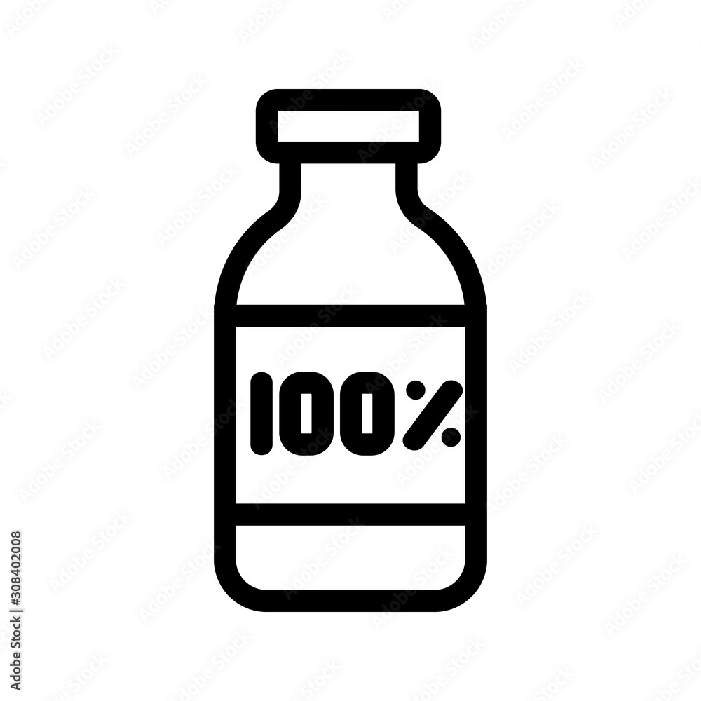 Natural product icon vector. Thin line sign. Isolated contour symbol illustration Natural product icon vector. Thin line sign. Isolated contour symbol illustration