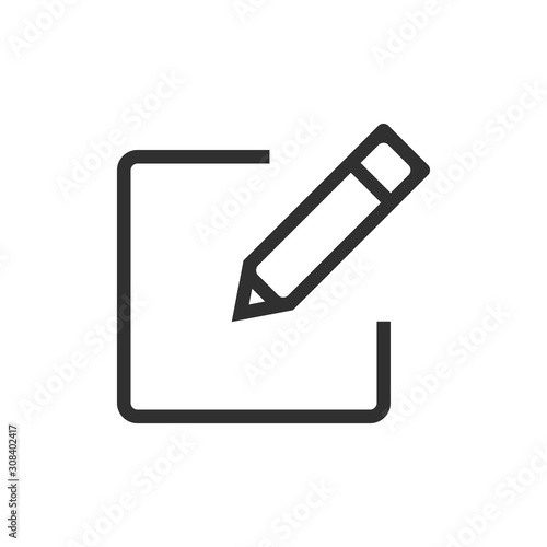 Sign up icon isolated on white background. Vector illustration.