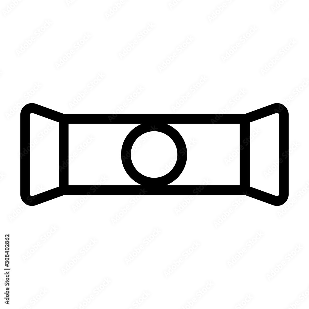 Sweet bar icon vector. Thin line sign. Isolated contour symbol illustration Sweet bar icon vector. Thin line sign. Isolated contour symbol illustration