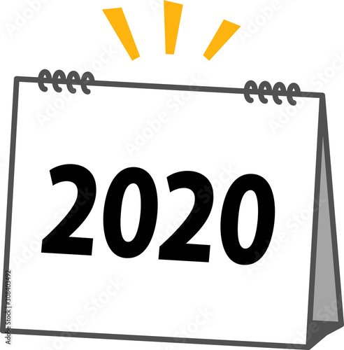 2020年の卓上カレンダー