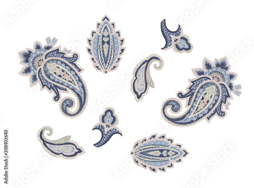 Decorative elegant luxury design.Paisley pattern.