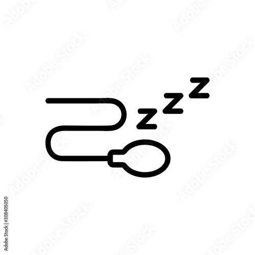 artificial insemination icon vector. Thin line sign. Isolated contour symbol illustration