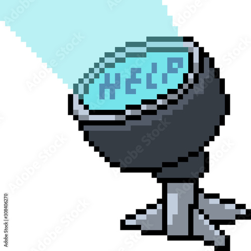 vector pixel art spotlight