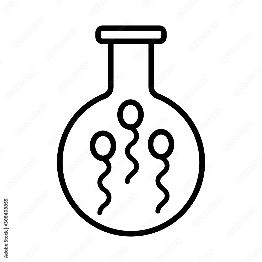 artificial insemination icon vector. Thin line sign. Isolated contour symbol illustration artificial insemination icon vector. Thin line sign. Isolated contour symbol illustration