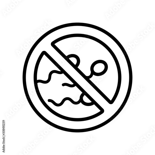 passive insemination icon vector. Thin line sign. Isolated contour symbol illustration