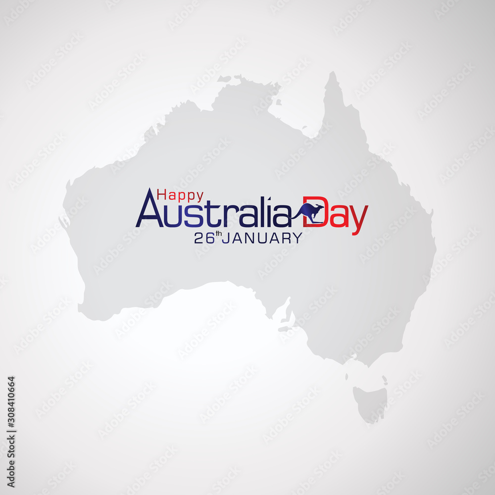 Happy Australia Day Celebration Greeting Background.