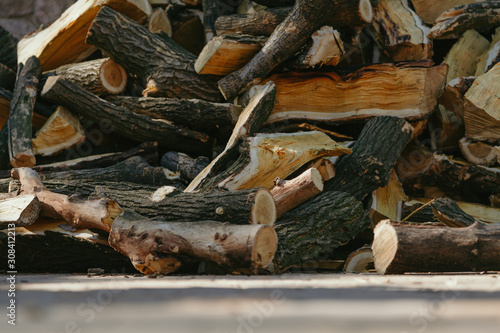 Firewood of various shapes