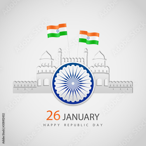 Vector Illustration on the theme Indian Republic day