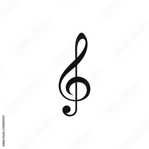Music note vector illustration template