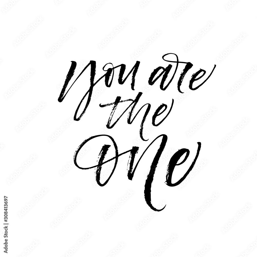 The Chosen One Meaning Concept Only You Text Best Awesome Modern  Calligraphy And Hand Lettering Stock Illustration - Download Image Now -  iStock