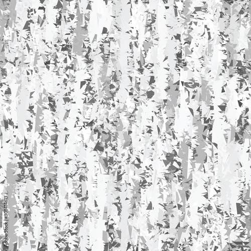 Silver Birch Tree Bark Effect Texture Background. Speckled White Weathered Rough Abstract Seamless Pattern  Monochrome Natural Rough Melange All Over Print. Vector Eps 10 