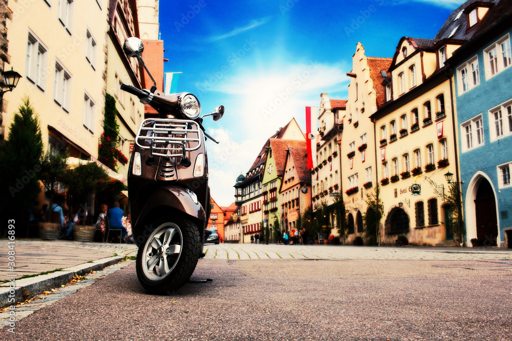 Obraz premium Roller im Dorf