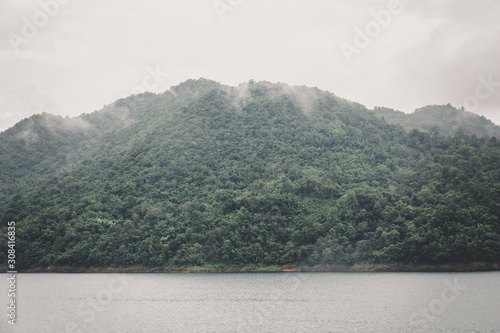 view mountain of lake