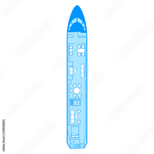 Airbus A319 CJ Aircraft Types PAX passengers seat chair scheme in airplane