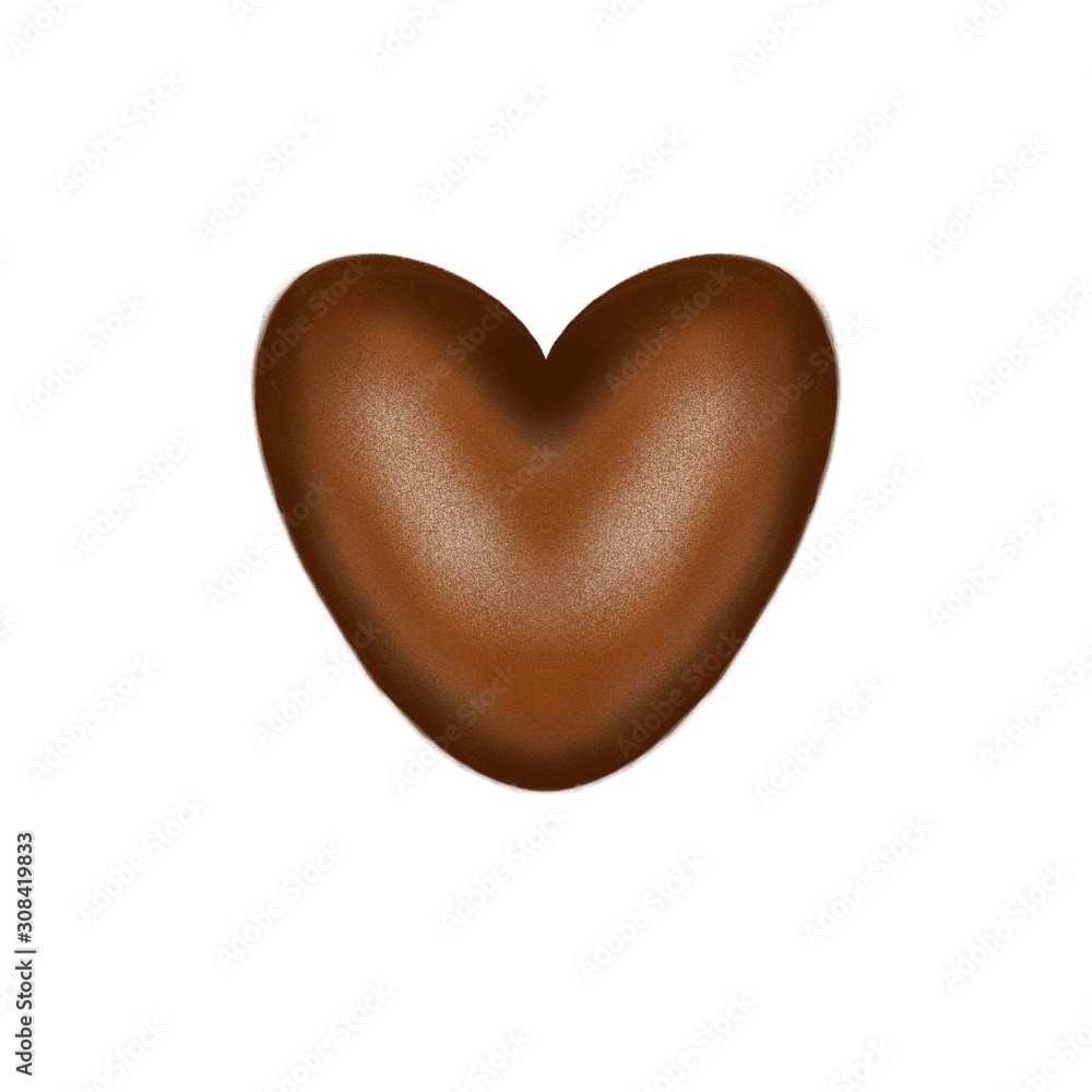 heart cookies isolated on white background. Gingerbread heart cookies isolated on white background. Gingerbread