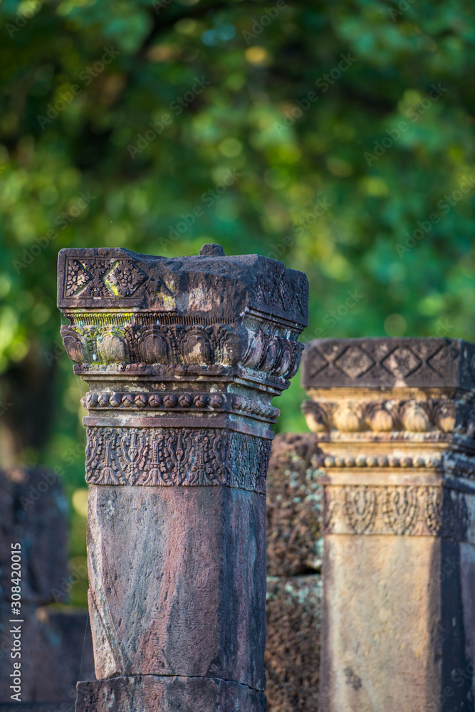 Naklejka premium hindu temple and its ornaments 