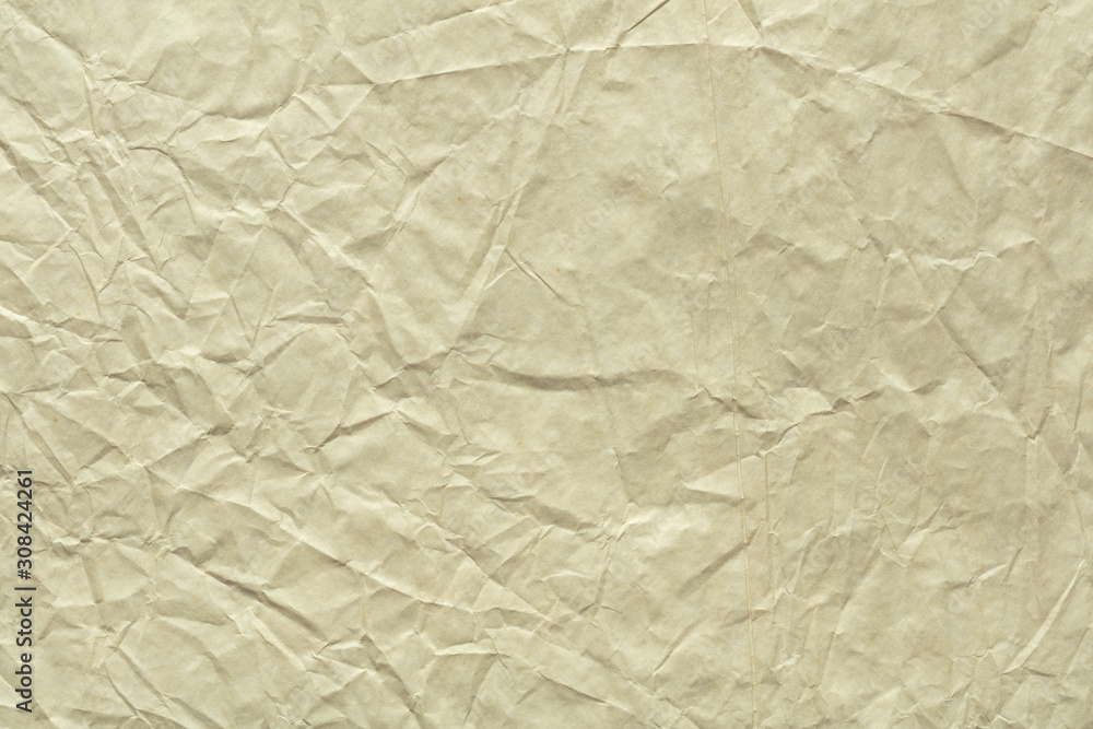 Fototapeta premium Crumpled paper background in light grey color for your perfect greeting card.