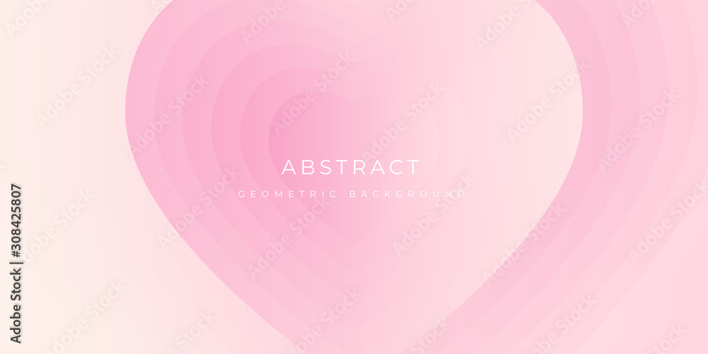 Pink Valentine Abstract Love Background Vector