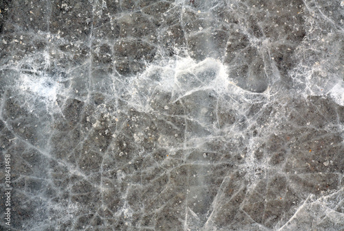 Abstract ice pattern with crack.