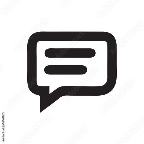 Chat icon vector isolated on background. Trendy message symbol. Pixel perfect. illustration EPS 10. - Vector.
