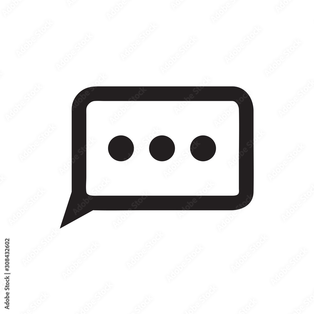 Chat icon vector isolated on background. Trendy message symbol. Pixel perfect. illustration EPS 10. - Vector. Chat icon vector isolated on background. Trendy message symbol. Pixel perfect. illustration EPS 10. - Vector.