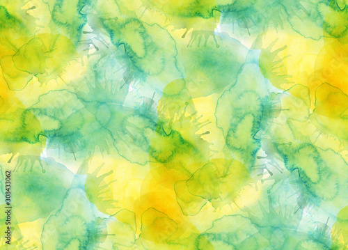 seamless pattern with watercolor spots