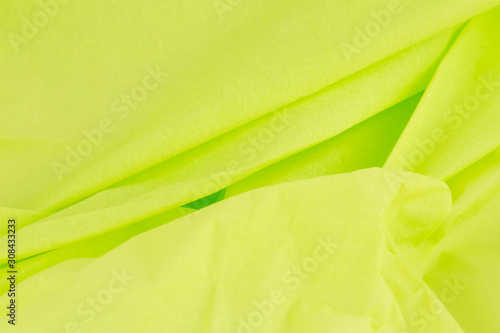 Green crepe paper photo