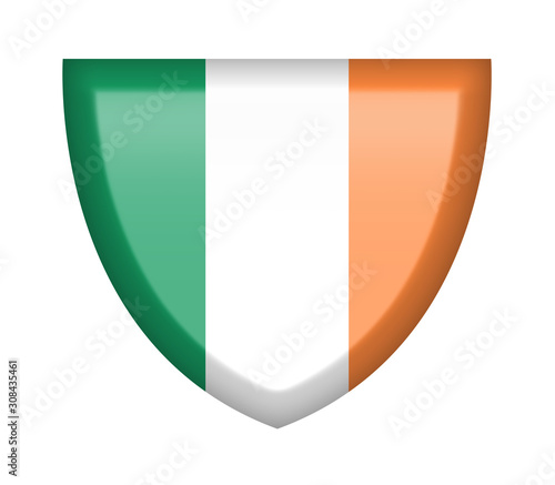 Scudetto con bandiera Irlanda Free Download Scudetto con bandiera Irlanda - GFXLoad