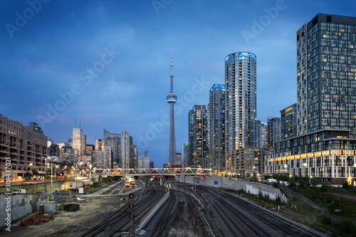 Toronto skyline by night