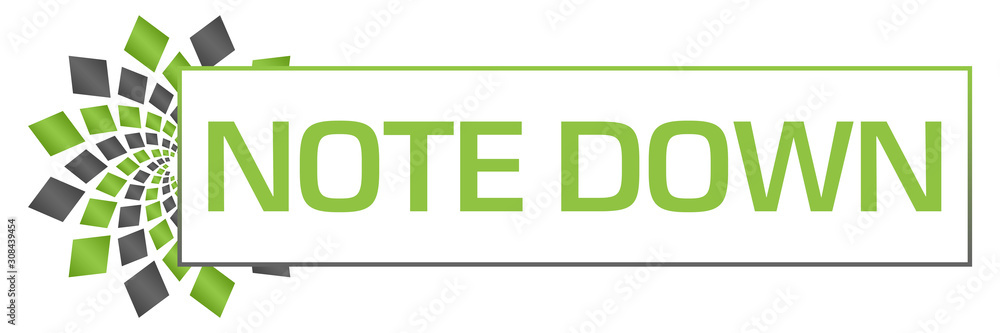 Note Down Green Grey Circular Bar Note Down Green Grey Circular Bar