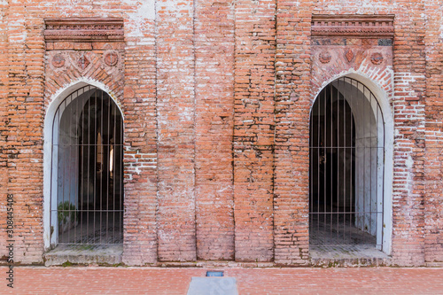 Doors of Sixty Dome Mosque (Shaṭ Gombuj Moshjid or Shait Gumbad mosque) in Bagerhat, Bangladesh photo