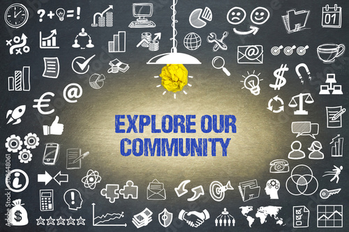 Obraz na płótnie Explore our Community 