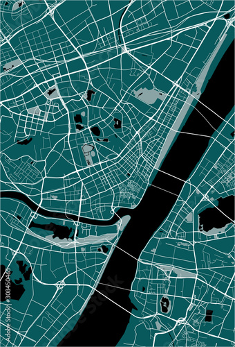 map of the city of Wuhan, China