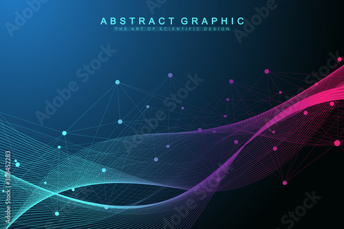 Nano technologies abstract background. Cyber technology concept. Artificial Intelligence, virtual reality, bionics, robotics, global network, microprocessor, nano robots. Vector illustration, banner