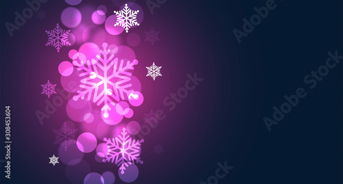 Cartolina di Natale con cornice illuminata