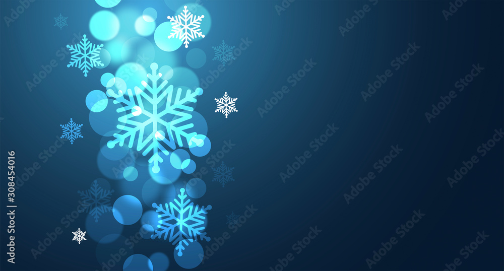 Cartolina di Natale con cornice illuminata