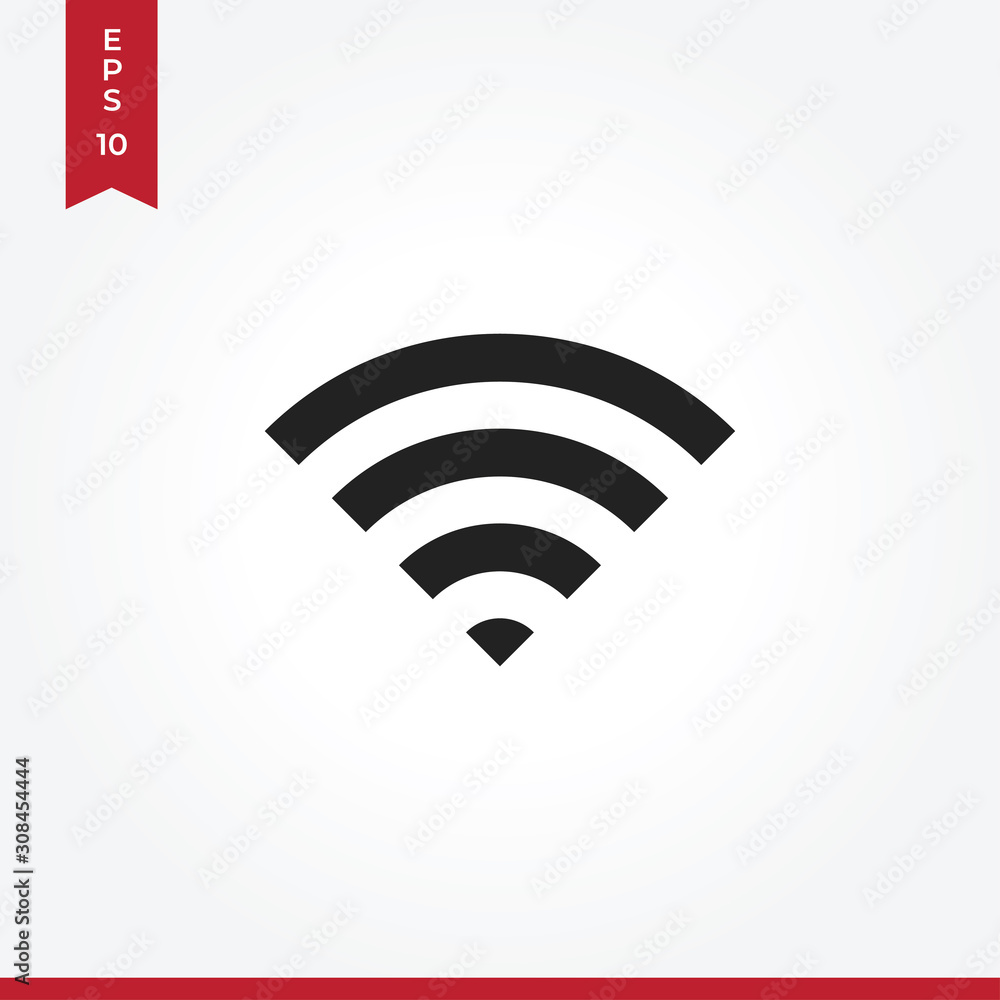 Wifi vector icon, simple sign for web site and mobile app. Wifi vector icon, simple sign for web site and mobile app.