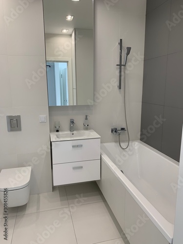 interior of modern bathroom