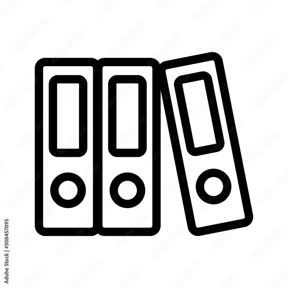 Paper documents icon vector. Thin line sign. Isolated contour symbol illustration Paper documents icon vector. Thin line sign. Isolated contour symbol illustration