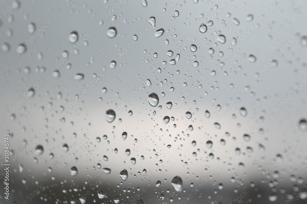 Drops of rain on the window Drops of rain on the window