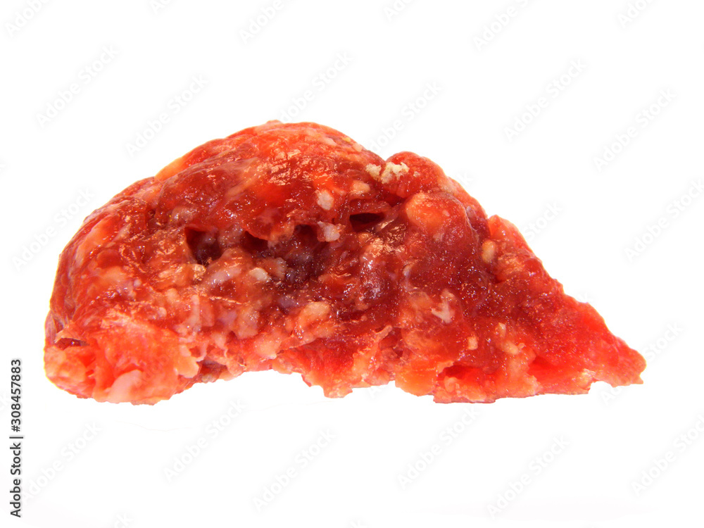 minced meat isolated on white background minced meat isolated on white background