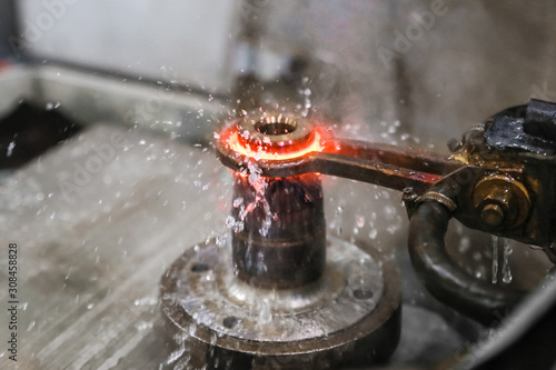 Cooling of metal part with liquid. Technological process